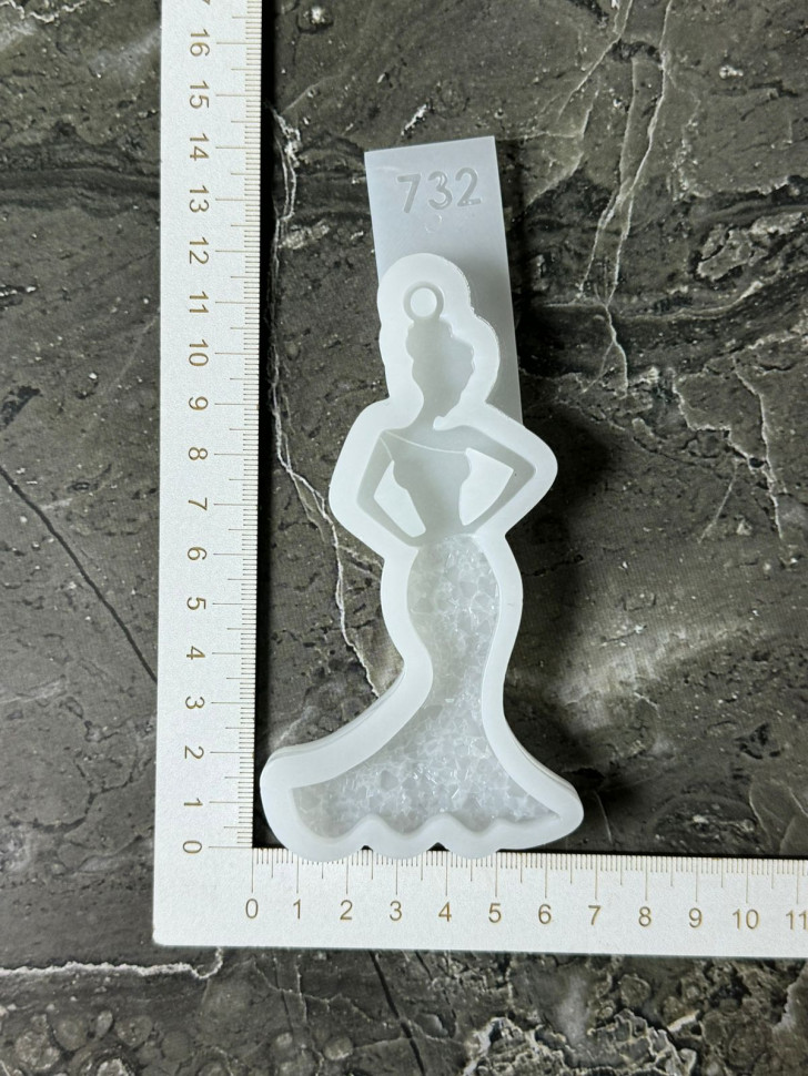 No. 743 Crystal Girl Silicone Mold - image 3