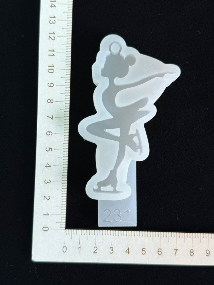 No. 231 Figure Skater Silicone Mold - image 3