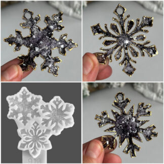No. 913 Crystal Snowflakes Silicone Mold - image 1