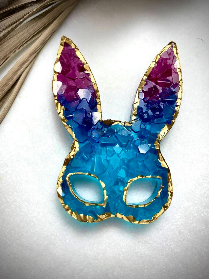 No. 651 Crystal Bunny Mask Silicone Mold - image 10