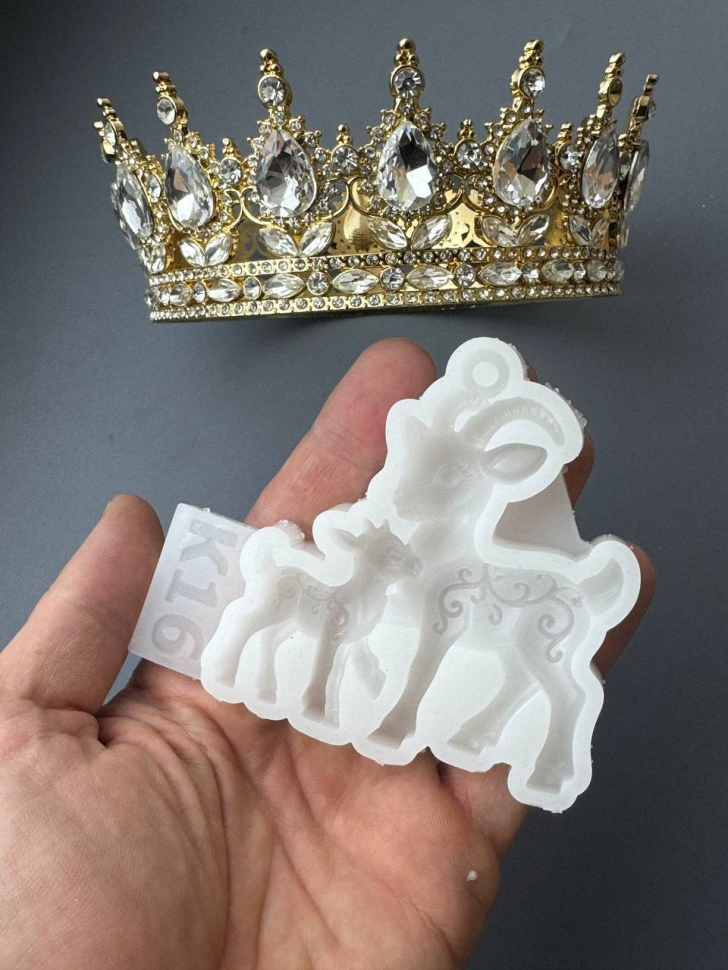 No. K16 Goat and Kid Silicone Mold - image 3
