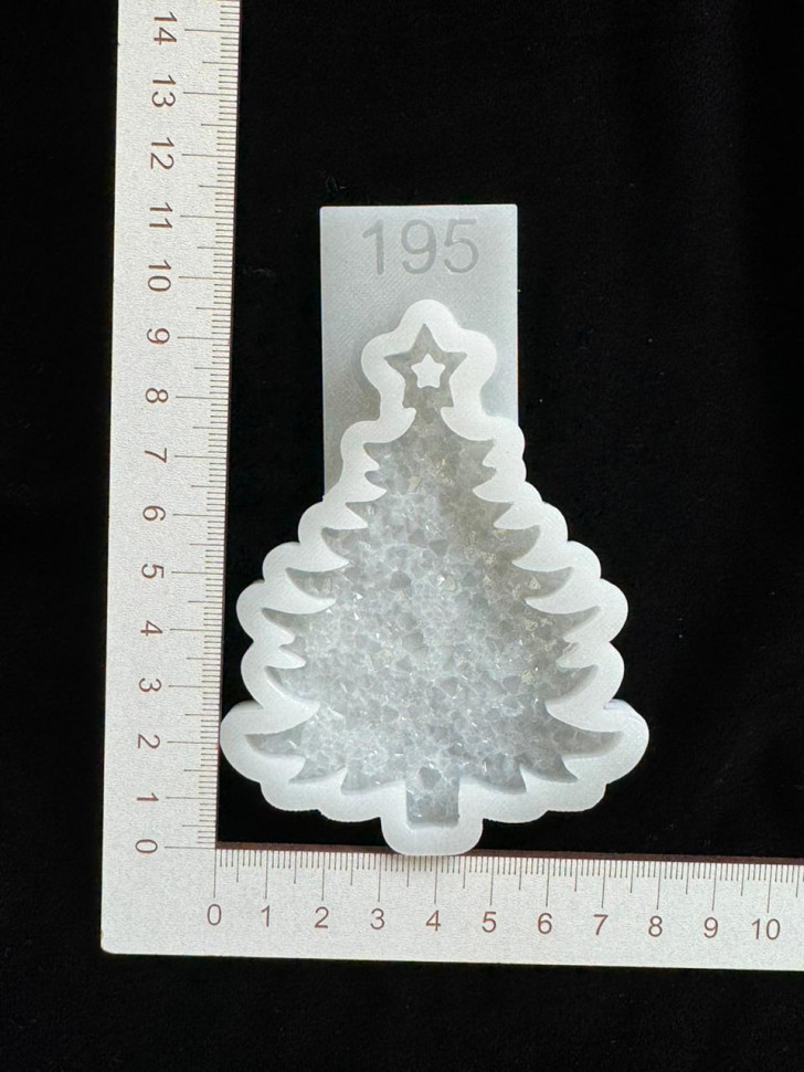 No. 195 Crystal Christmas Tree Silicone Mold - image 5