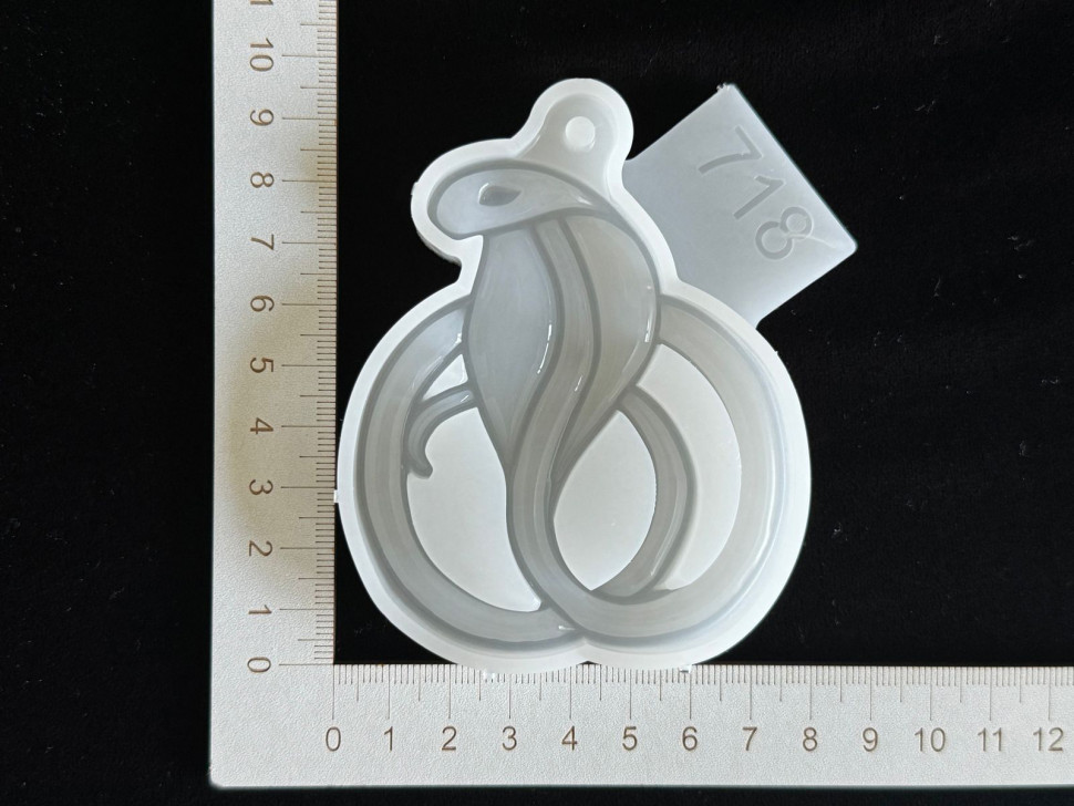 Cobra with Border, 3D Silicone Mold - image 2