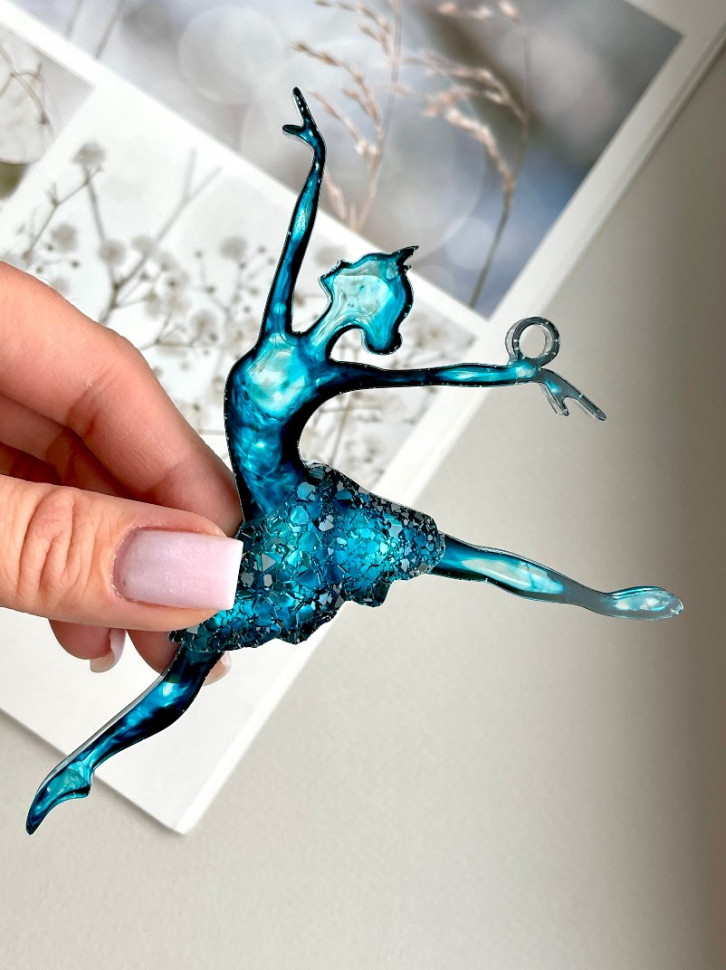 No. 734 Ballerina with Crystal Tutu Silicone Mold - image 1