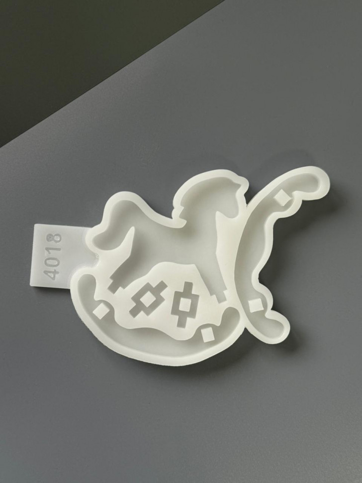 No. 4018 Glossy Rocking Horse Silicone Mold - image 2