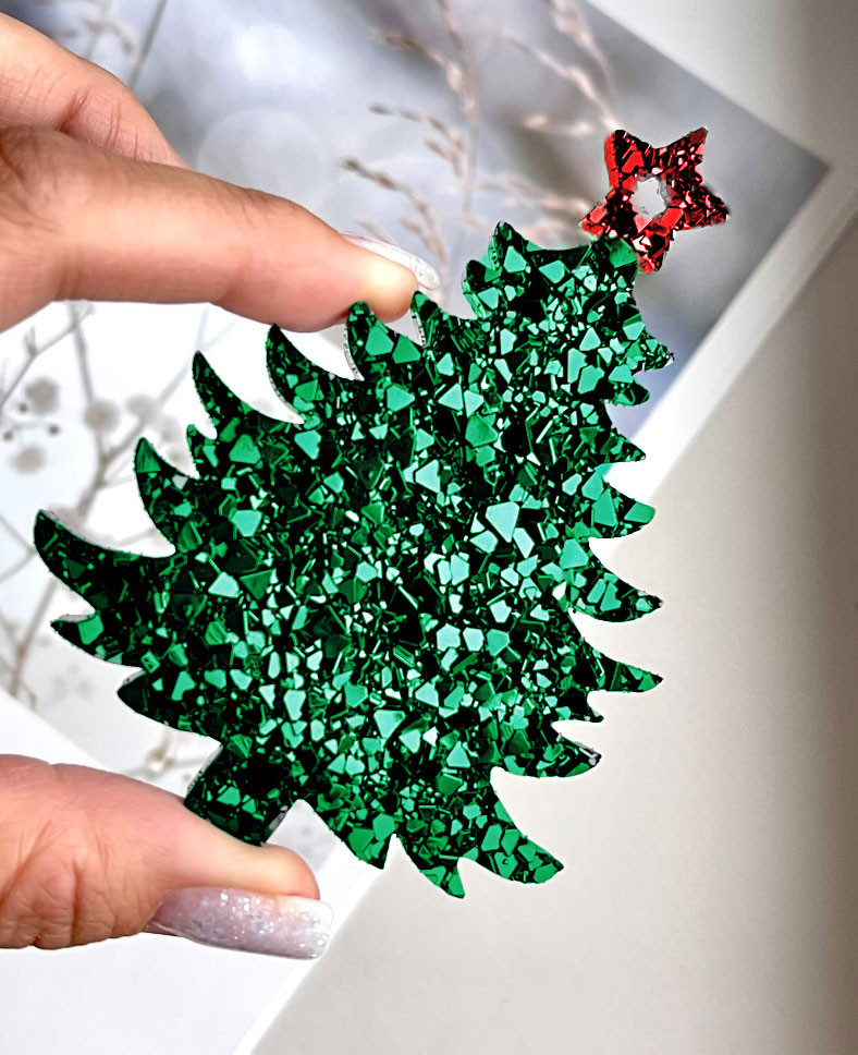 No. 195 Crystal Christmas Tree Silicone Mold - image 1