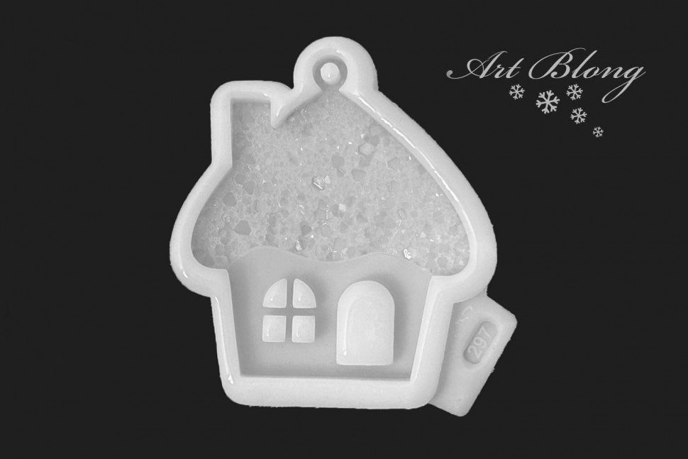 No. 297 House with Crystal Roof Silicone Mold - image 3