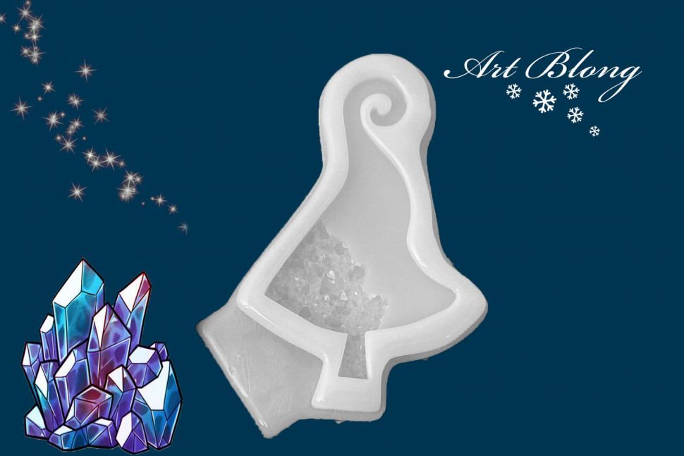No. 258 Crystal Christmas Tree 2 Silicone Mold - image 2