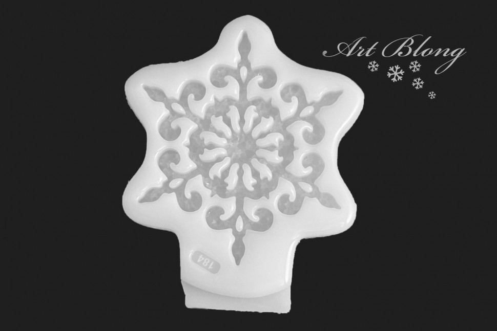 No. 184 Crystal Snowflake Silicone Mold - image 3