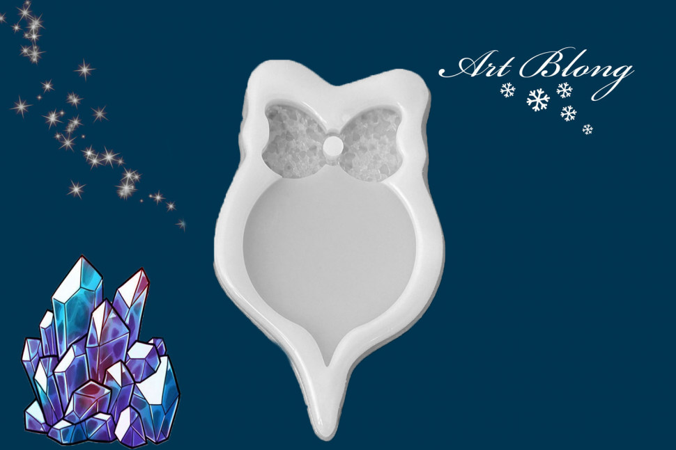No. 140 Bauble with Bow Silicone Mold - image 2