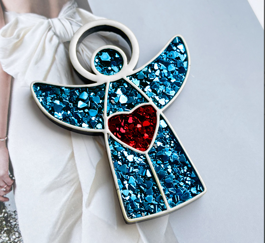 No. 162 Crystal Angel with Border Silicone Mold - image 2