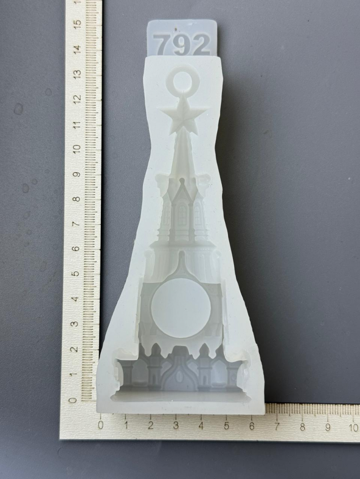 No. 792 Tower without Clock Insert Silicone Mold - image 3
