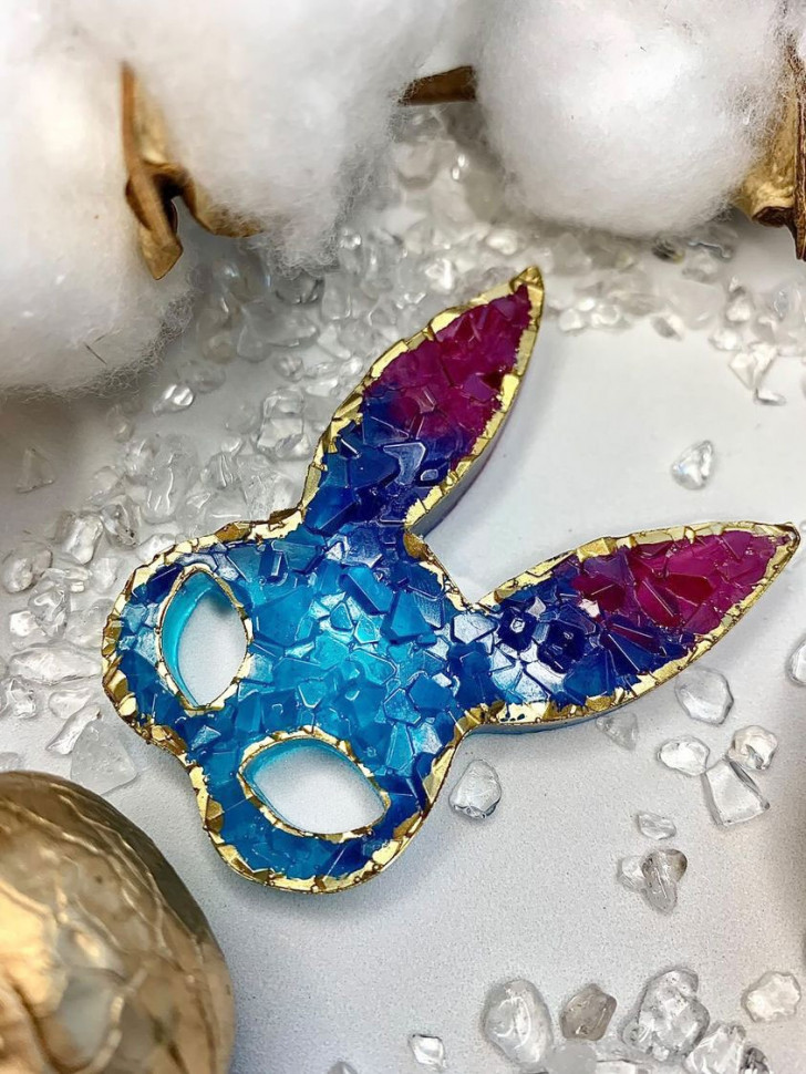 No. 651 Crystal Bunny Mask Silicone Mold - image 9