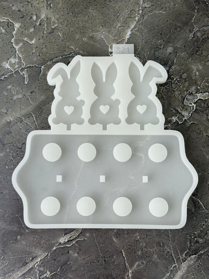 No. 821 Assembly Easter Egg Holder Silicone Mold - image 3