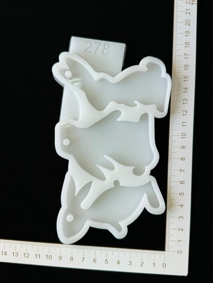No. 278 Rabbits, 3 Cavities Silicone Mold - image 8