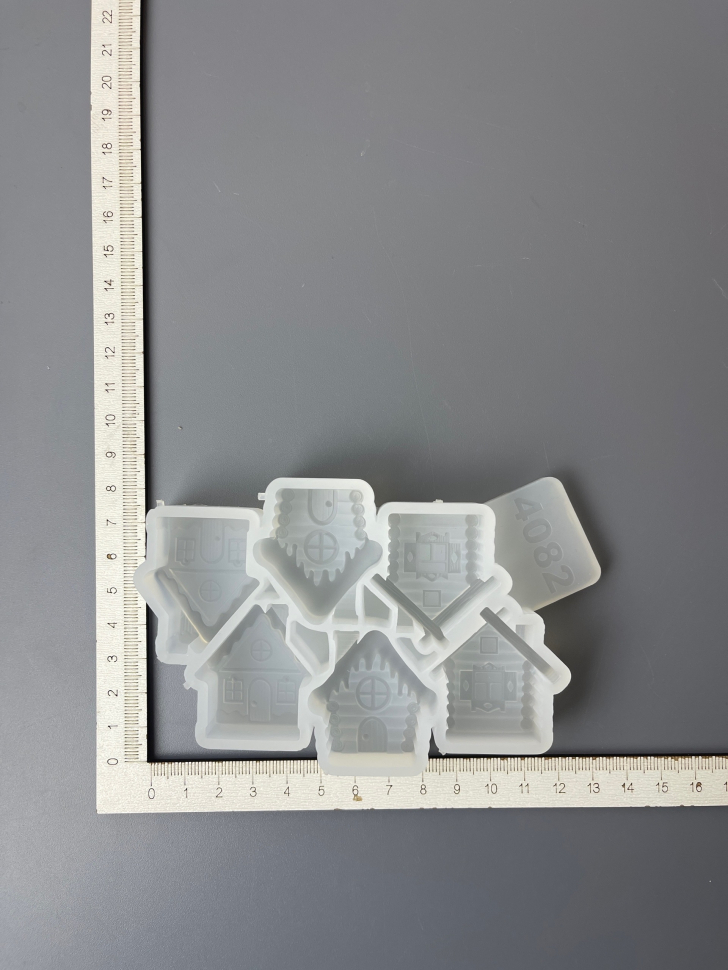No. 4082 Houses Silicone Mold - image 8