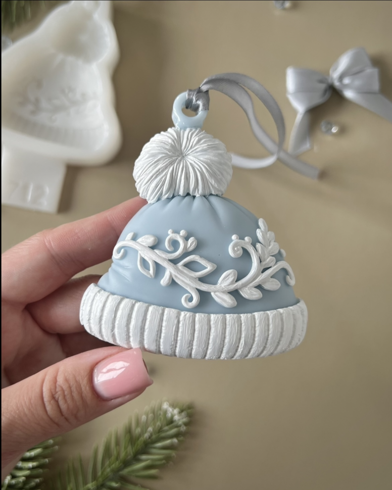 No. 712 Winter Hat Silicone Mold - image 2