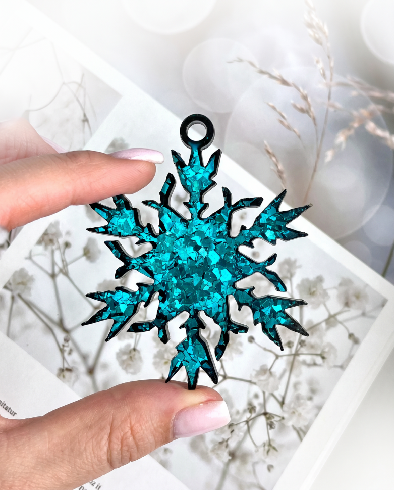 No. 220 Crystal Snowflakes Silicone Mold - image 4