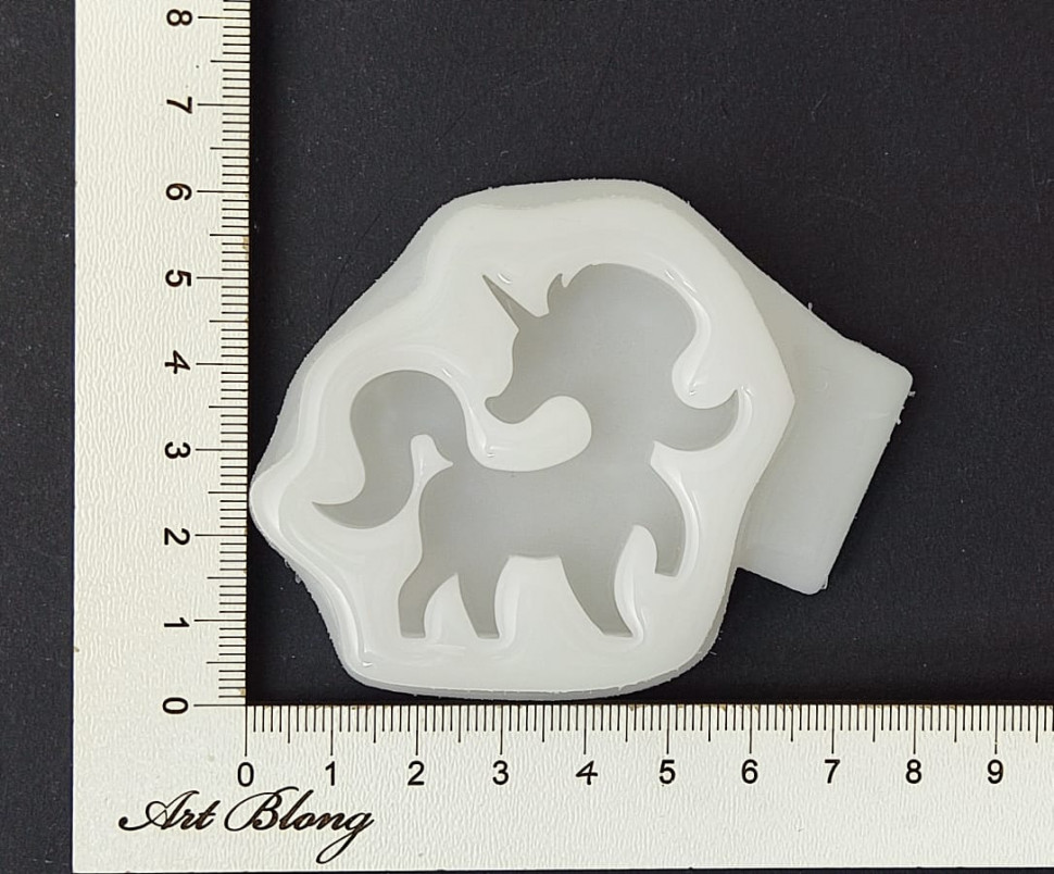 No. 682 Unicorn Brooch Silicone Mold - image 5
