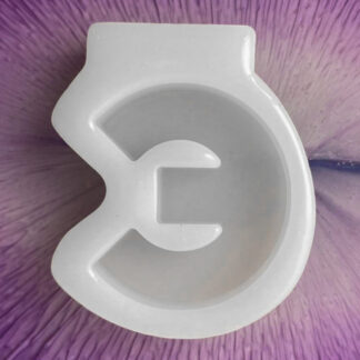 Cyrillic Letter E Silicone Mold - image 1