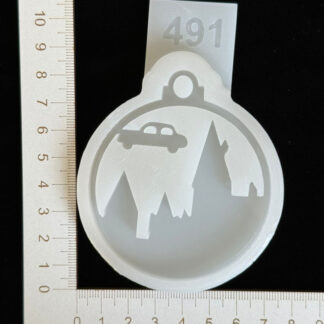 No. 491 Flying Car Silicone Mold - image 1