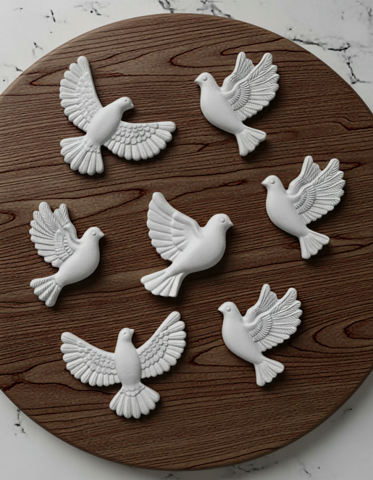 No. 4077 Doves Silicone Mold - image 6