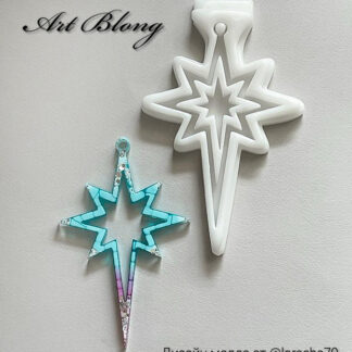 No. 112 Christmas Star Silicone Mold - image 1