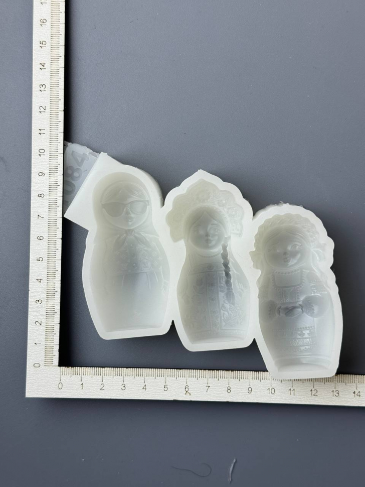 No. 1084 Large Matryoshka Dolls Silicone Mold - image 3