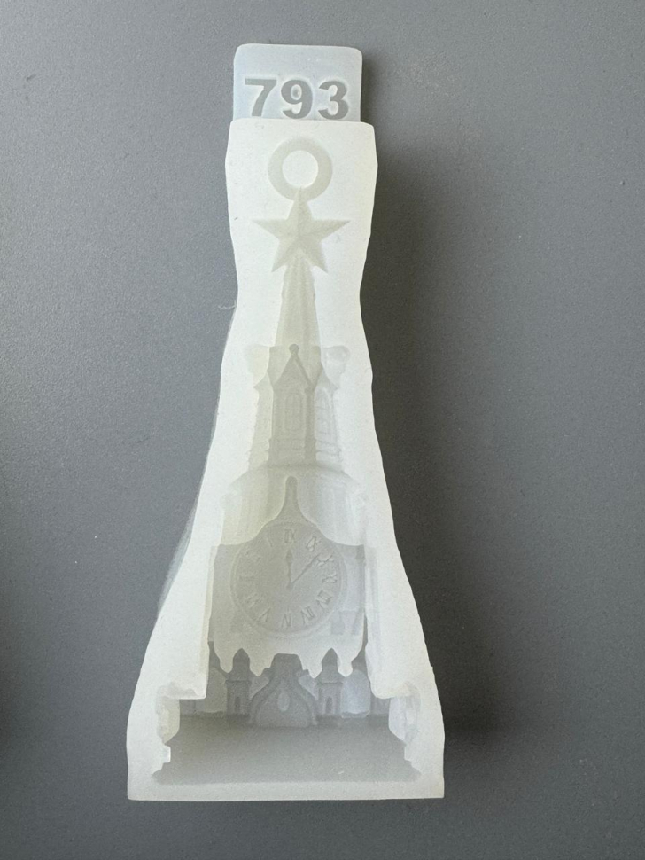 No. 793 Chiming Clock Silicone Mold - image 5