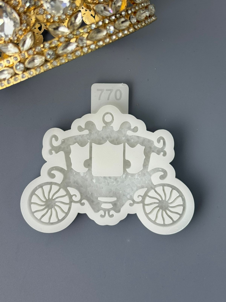 No. 770 Crystal Carriage Silicone Mold - image 2
