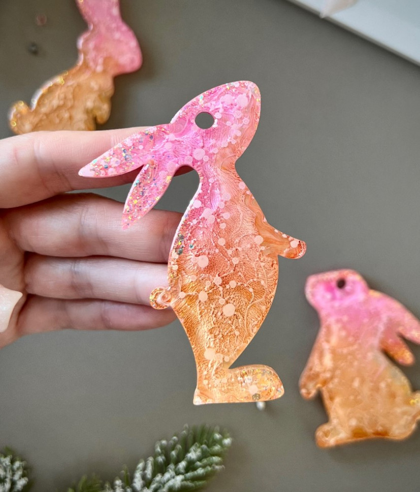 No. 278 Rabbits, 3 Cavities Silicone Mold - image 5