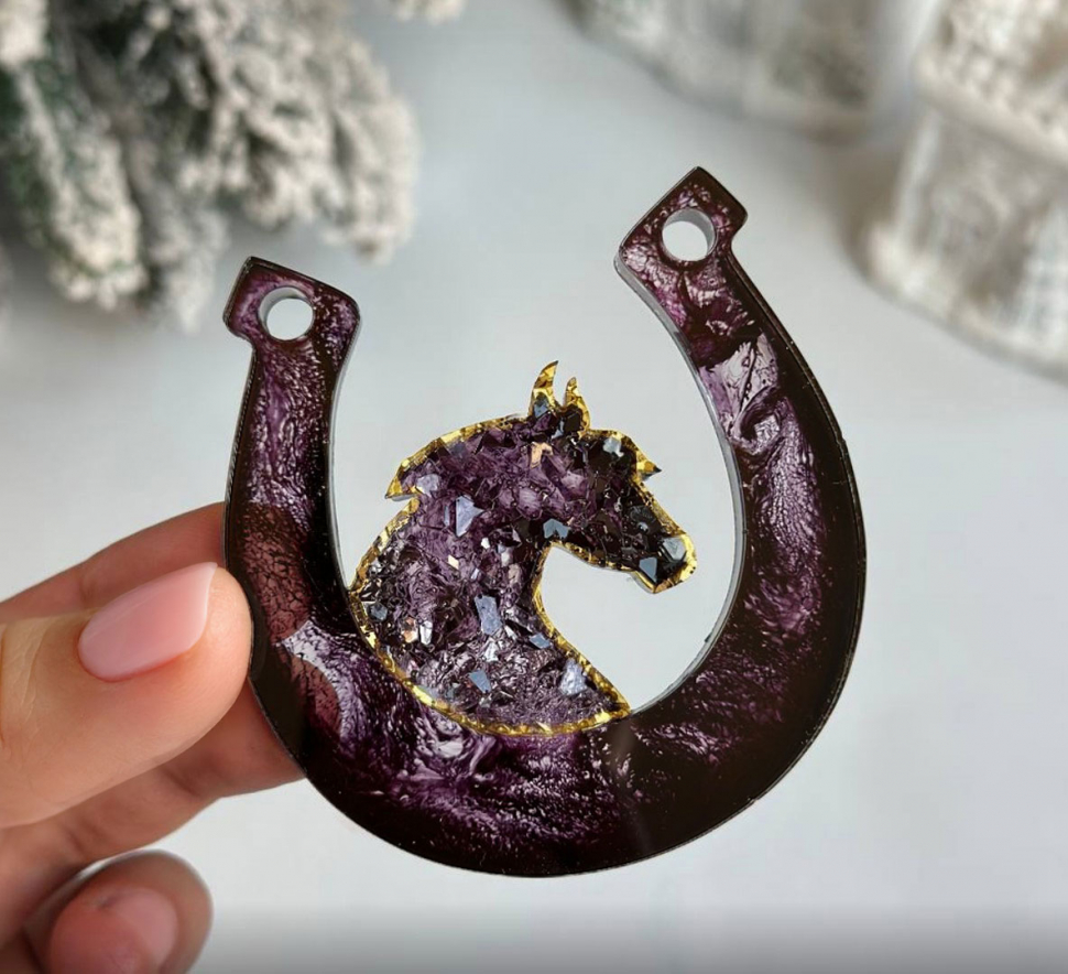 No. 294 Horseshoes for Christmas Ornaments Silicone Mold - image 3
