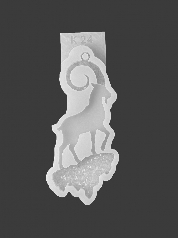 No. K24 Goat on a Crystal Mountain Silicone Mold - image 2