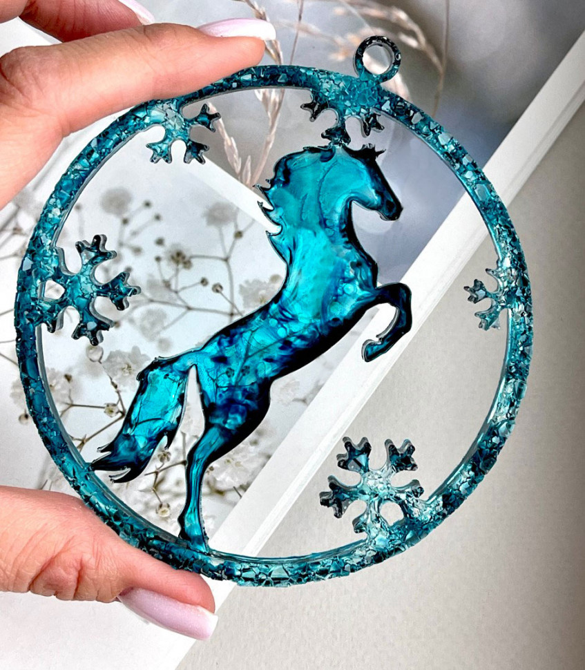 No. 248 Horse in a Circle Silicone Mold - image 2