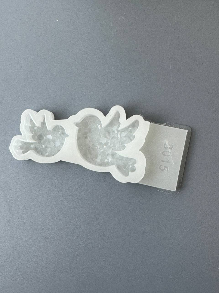 No. 3015 Crystal Birds - Two Cavities Silicone Mold - image 3
