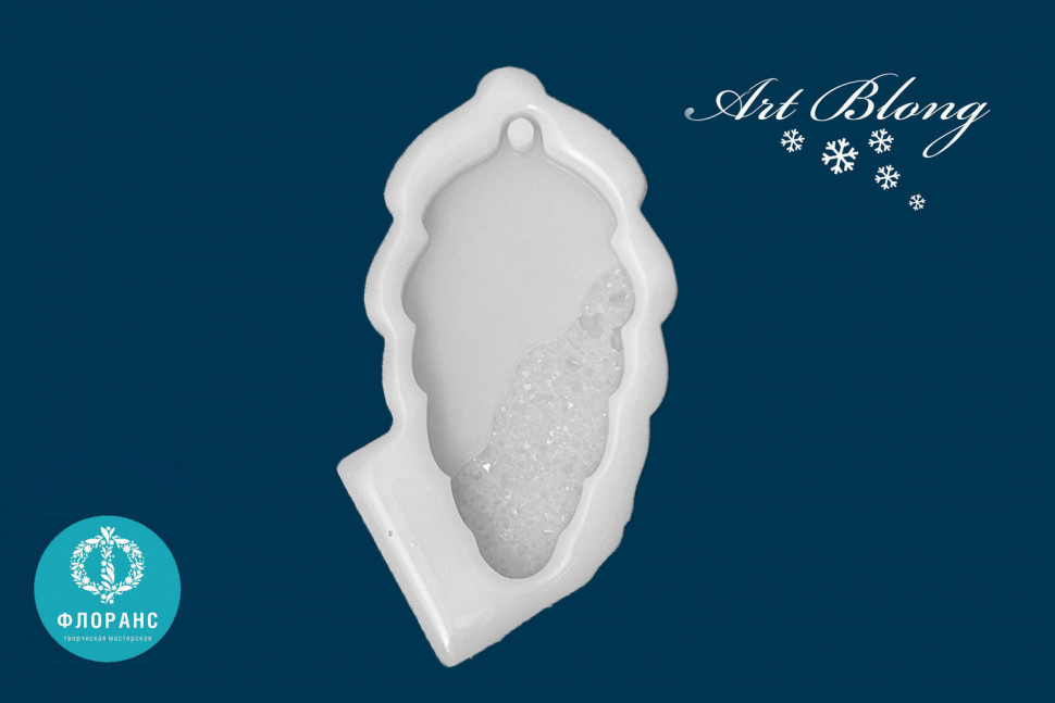 No. 124 Crystal Pine Cone Silicone Mold - image 2