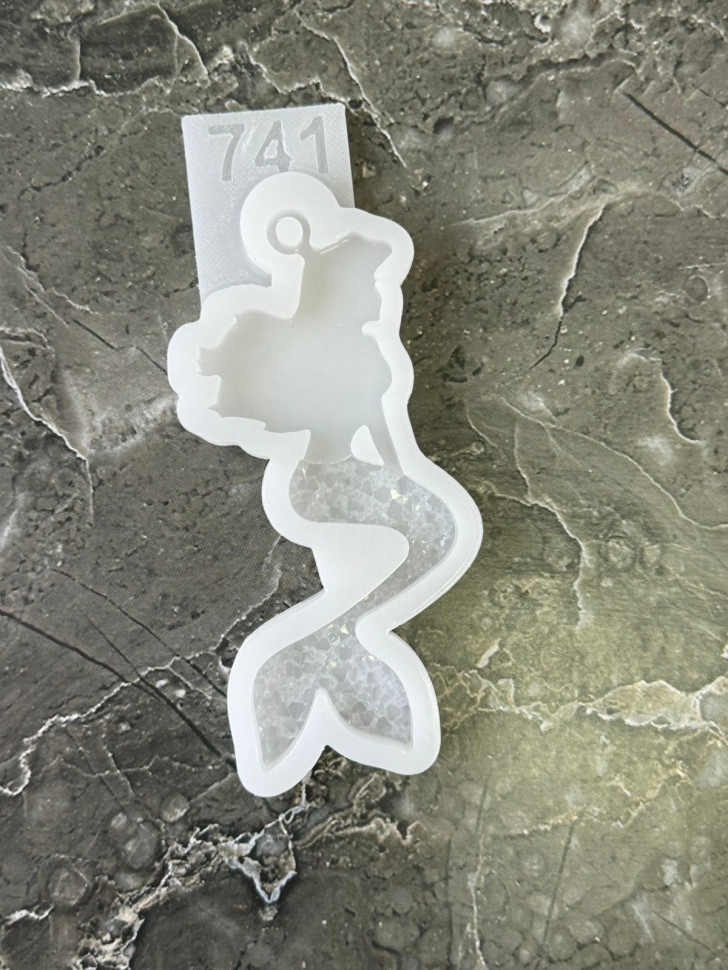 No. 741 Mermaid with Crystal Tail Silicone Mold - image 3