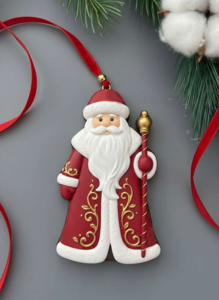 No. 129 Father Frost Silicone Mold - image 2
