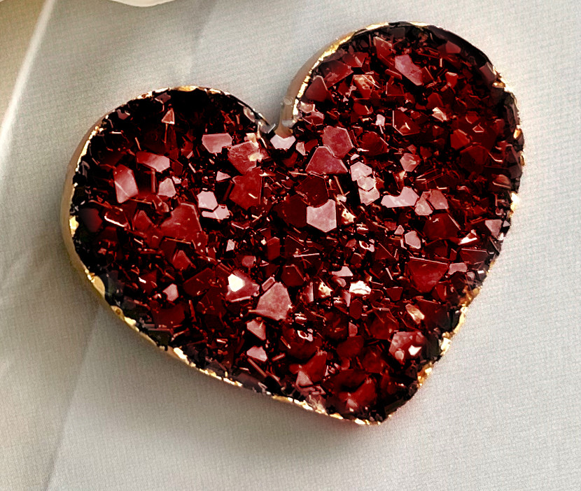 No. 497 Crystal Heart Silicone Mold - image 2