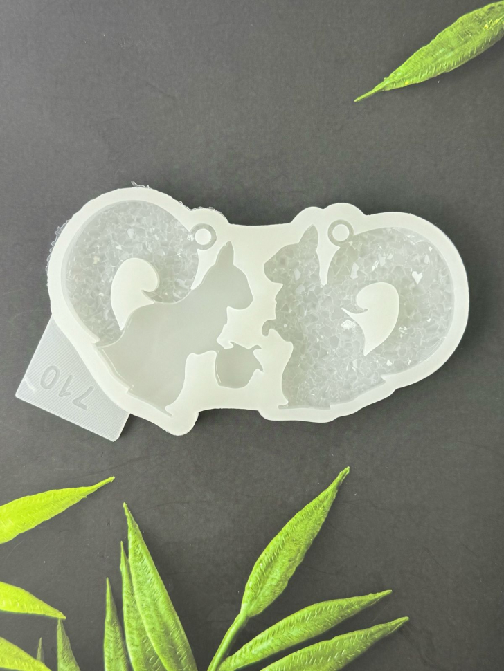 No. 710 Squirrels Silicone Mold - image 2