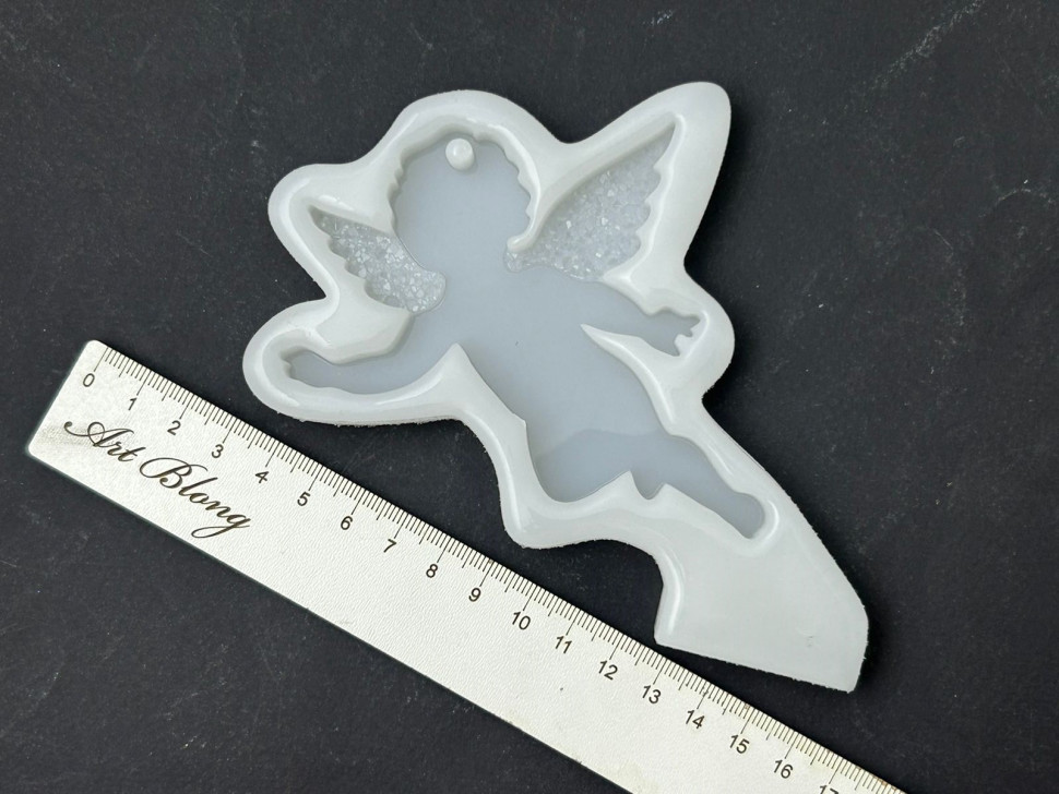 No. 146 Angel with Crystal Wings Silicone Mold - image 2