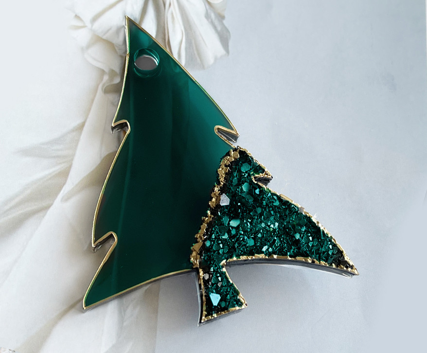 No. 251 Crystal Christmas Tree Silicone Mold - image 1