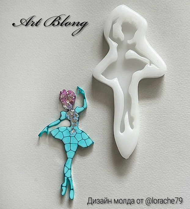 No. 259 Ballerina Silicone Mold - image 2
