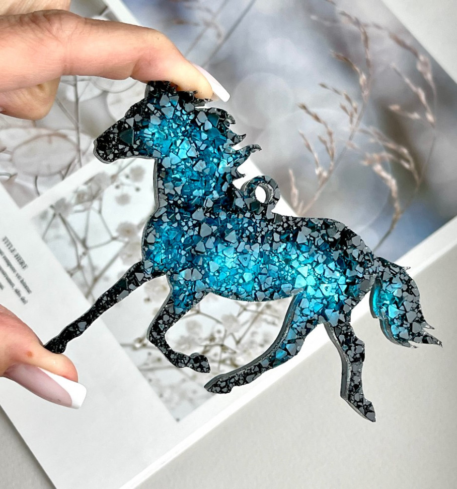 No. 746 Crystal Horse Silicone Mold - image 2