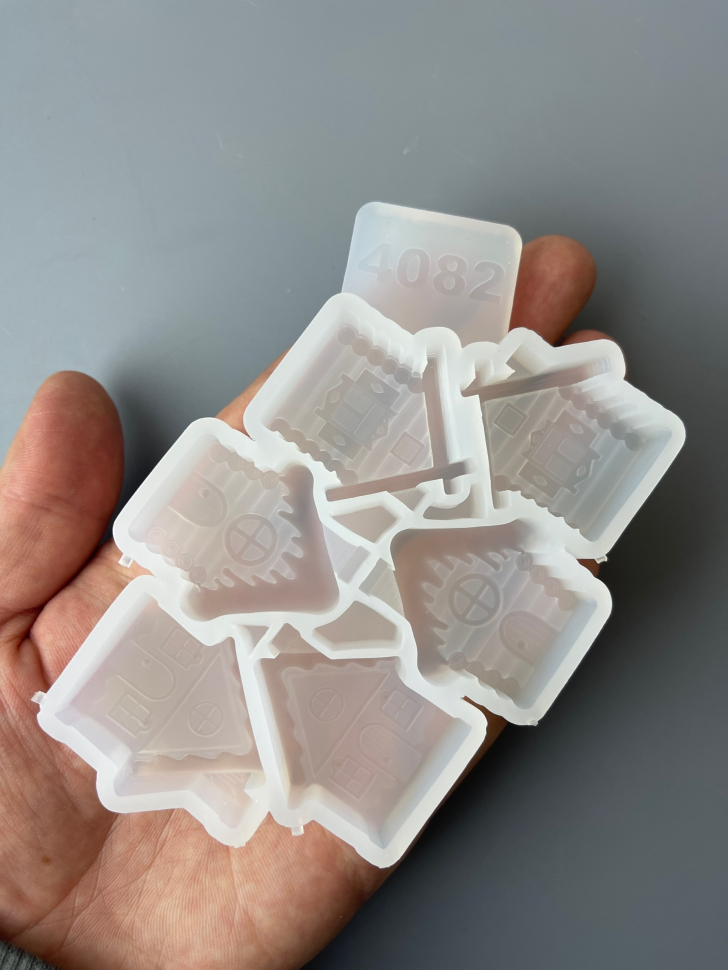 No. 4082 Houses Silicone Mold - image 2