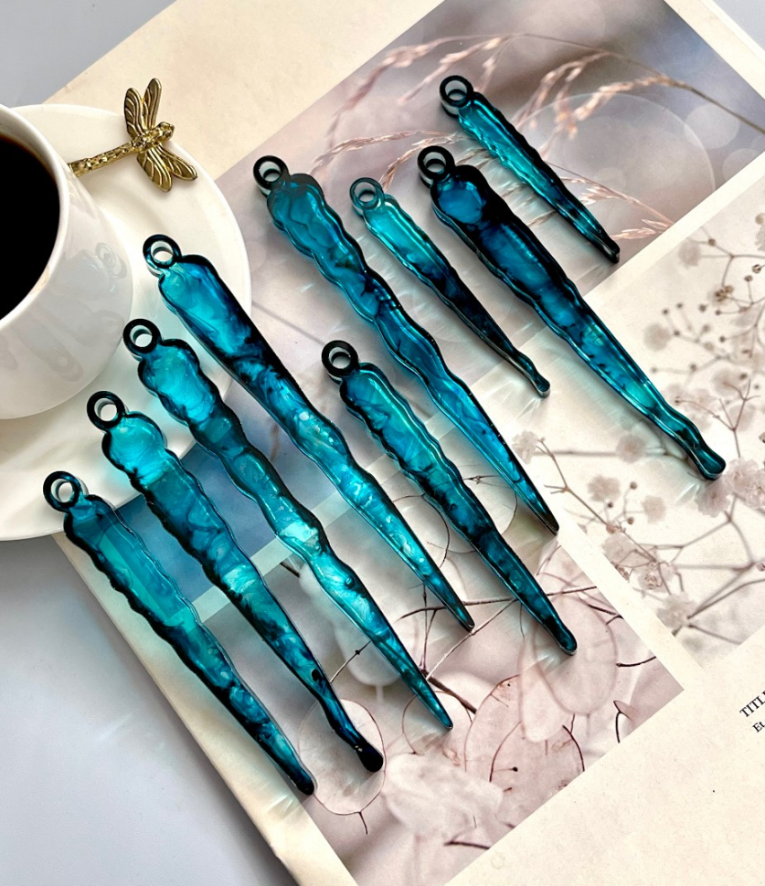 No. 776 Glossy Icicles, 9 Cavities Silicone Mold - image 2