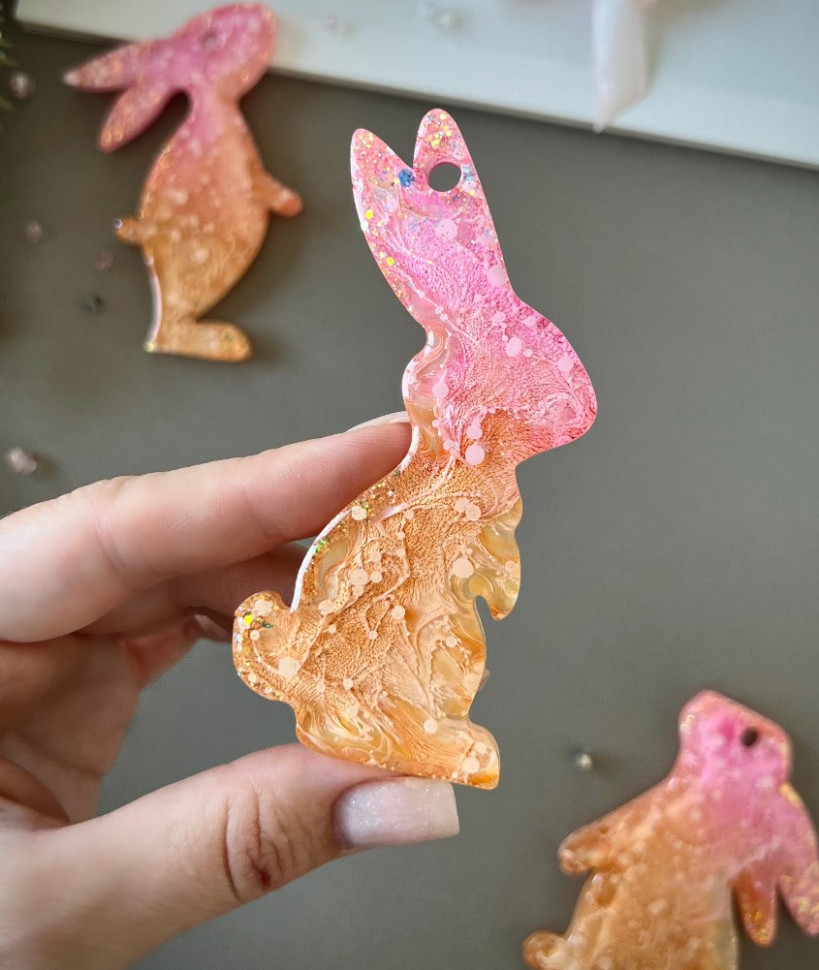 No. 278 Rabbits, 3 Cavities Silicone Mold - image 4