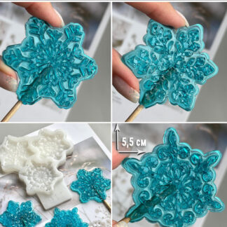 No. 911 Crystal Snowflakes Silicone Mold - image 1