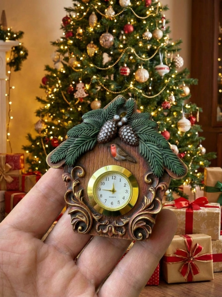 No. 236 Cuckoo Clock with Clock Insert Recess Silicone Mold - image 4