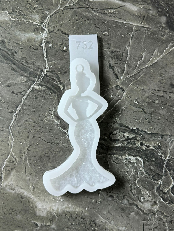 No. 743 Crystal Girl Silicone Mold - image 2